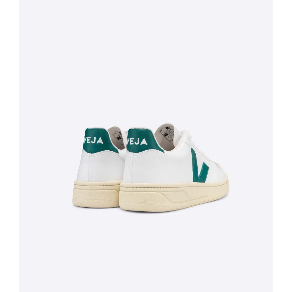 Veja V-10 CWL Schoenen Heren White/Green | BE 279ZUT